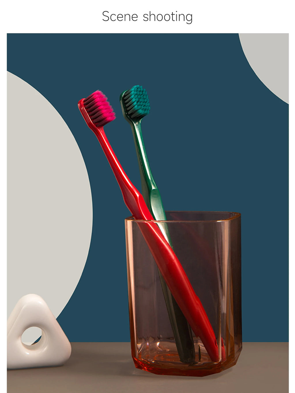 Four colors New Volcanic Charcoal Toothbrush Widen Soft Eco Friendly Portable Fiber bursh Premium Oral Hygiene Care Dropshipping