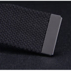 1/2pcs Canvas Nylon Belt Men Black Automatic Buckle Unisex Women Large Big Size Jeans Belts Plus LONG Extra Size 160 150 140cm