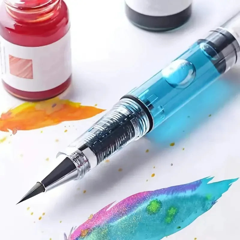 Color piston brushes, watercolor brushes, self-priming paint pens (mix your own paint) for painting, calligraphy and coloring Image principale du produit