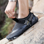 Men Women Water Shoes Quick Dry Non-Slip Five Finger Shoes Outdoor Wading Swimming Barefoot Aqua Shoes Lightweight Sneakers