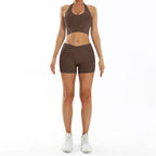 Scrunch Sports Suit Women's Yoga Set Gym Wear Sexy Sports Bras and Flared Leggings Sets Fitness Outfits Female Workout Clothes