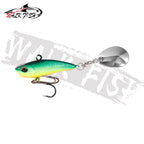 WALK FISH 7g 11g 15g 21g Spinner Bait Metal VIB Fishing Lure Rotating Tail Vibration Sequins Japan Wobbler Trolling Bait Pesca