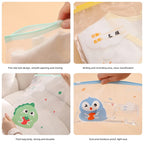 5pcs multi-size maternity bag storage bag Mother and baby outing clothes diaper travel packaging Zipper bag