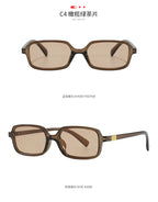 Luxurious Rectangle Sunglasses Women Oval Vintage Brand Designer Square Sun Glasses Men Shades Female Eyewear