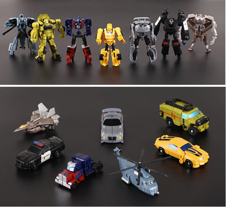 Children Toys Mini Transformation Robot Kit Toys Models 2 In 1 Deformed Car Toy Robots Toys for Kids Gift  Action Figure