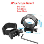 2PCS Hunting Rifle Scope Mount Ring for Dia 25.4mm 30mm 35m Tactical Scope Flashlight 11mm 20mm Picatinny Rail Mount Accessories