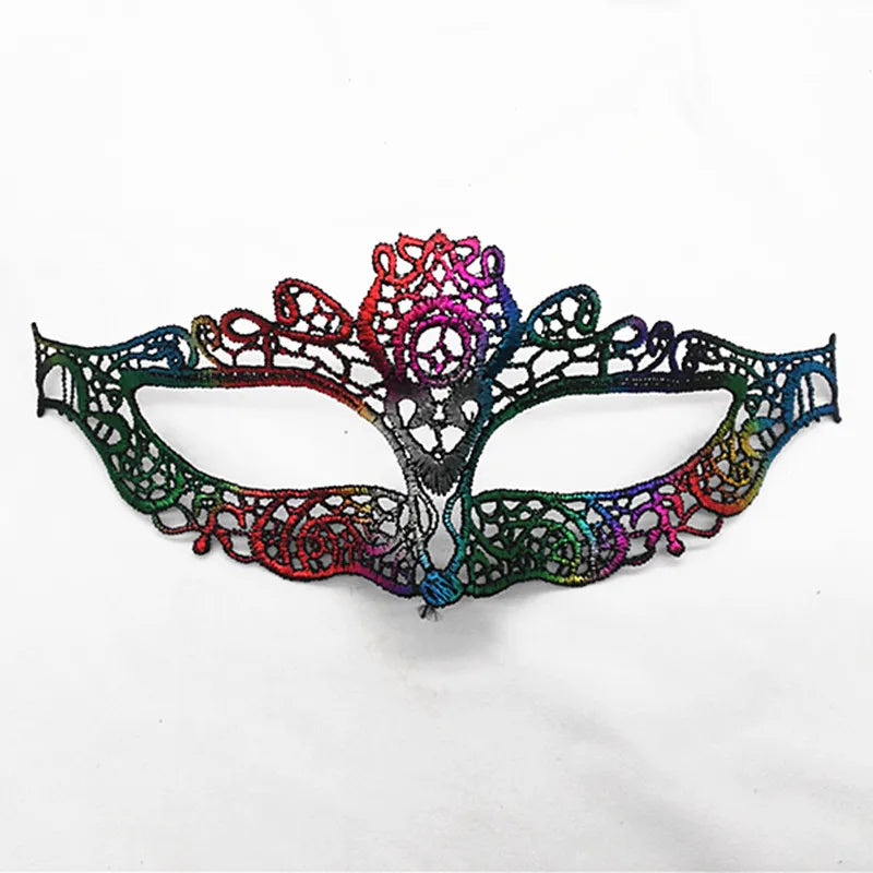 New Women Hollow Lace Face Mask Masquerade Sexy Cosplay Prom Party Props Costume Mask Nightclub Halloween Black Eye Mask