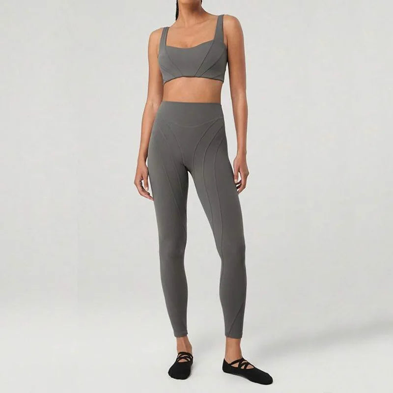 Seamless High-Waist Butt Lift Activewear Set Women's Sports Running Gym Workout Sport Set Women