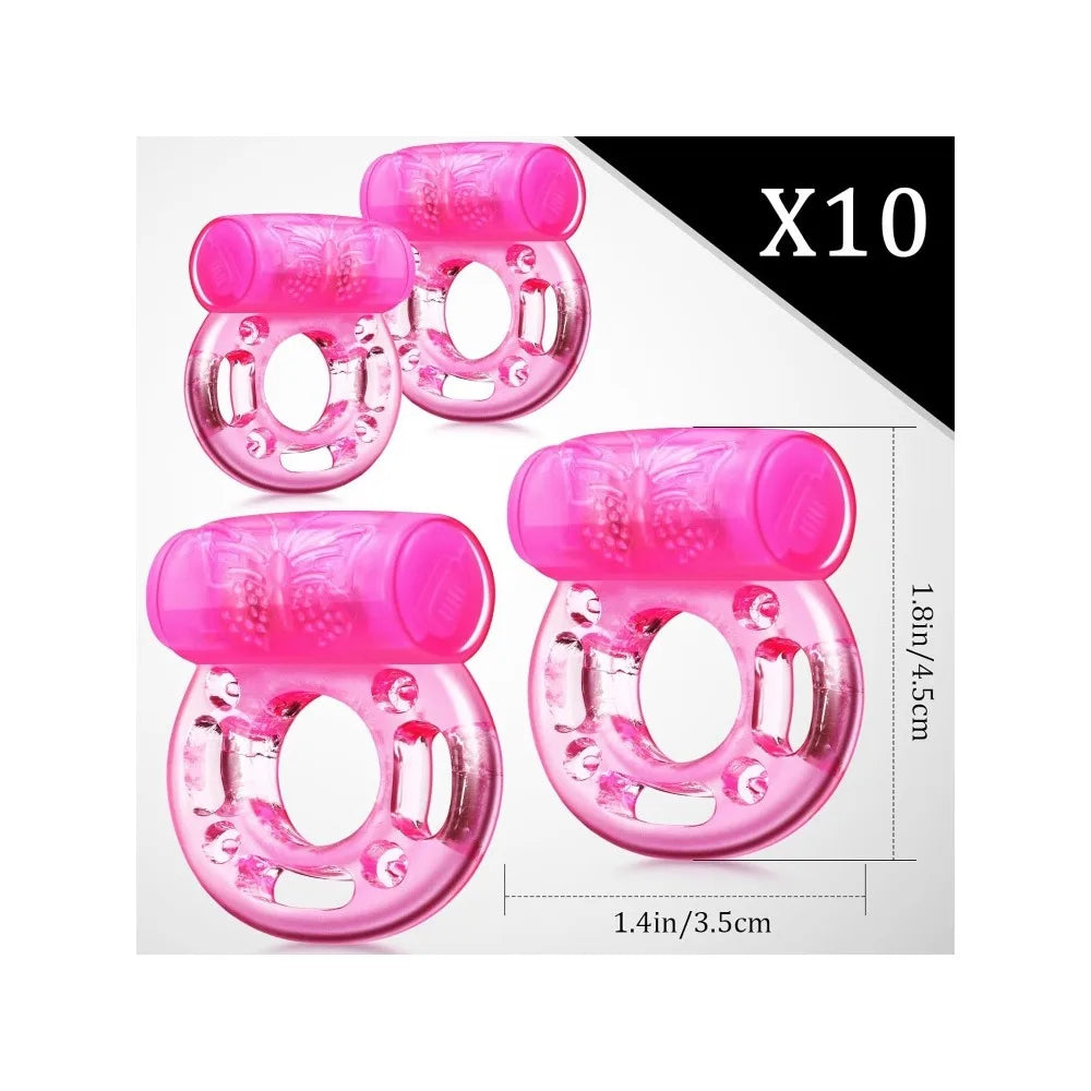 Vibrating Cock Ring Vibrator Silicone Penis Ring with Clit Stimulator Intimate Sex Toys Men Long Lasting Stronger Vibrators Ring Secondary image