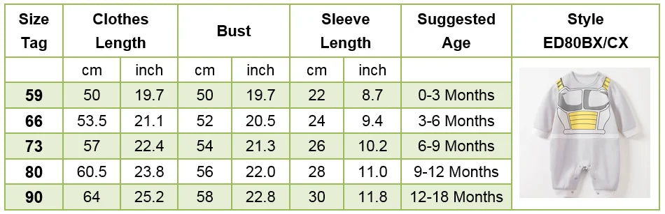 Anime Clothes Baby Vegeta Rompers Newborn Kuririn Roshi Training Outfit Infant Kids Halloween Cartoon Cosplay Costume Jumpsuit