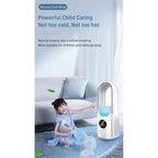 Portable USB Air Cooler Leafless Electric Fan 6 Speed Silent Timer Air Conditioner Cooling Fan Humidifier Conditioning Fan