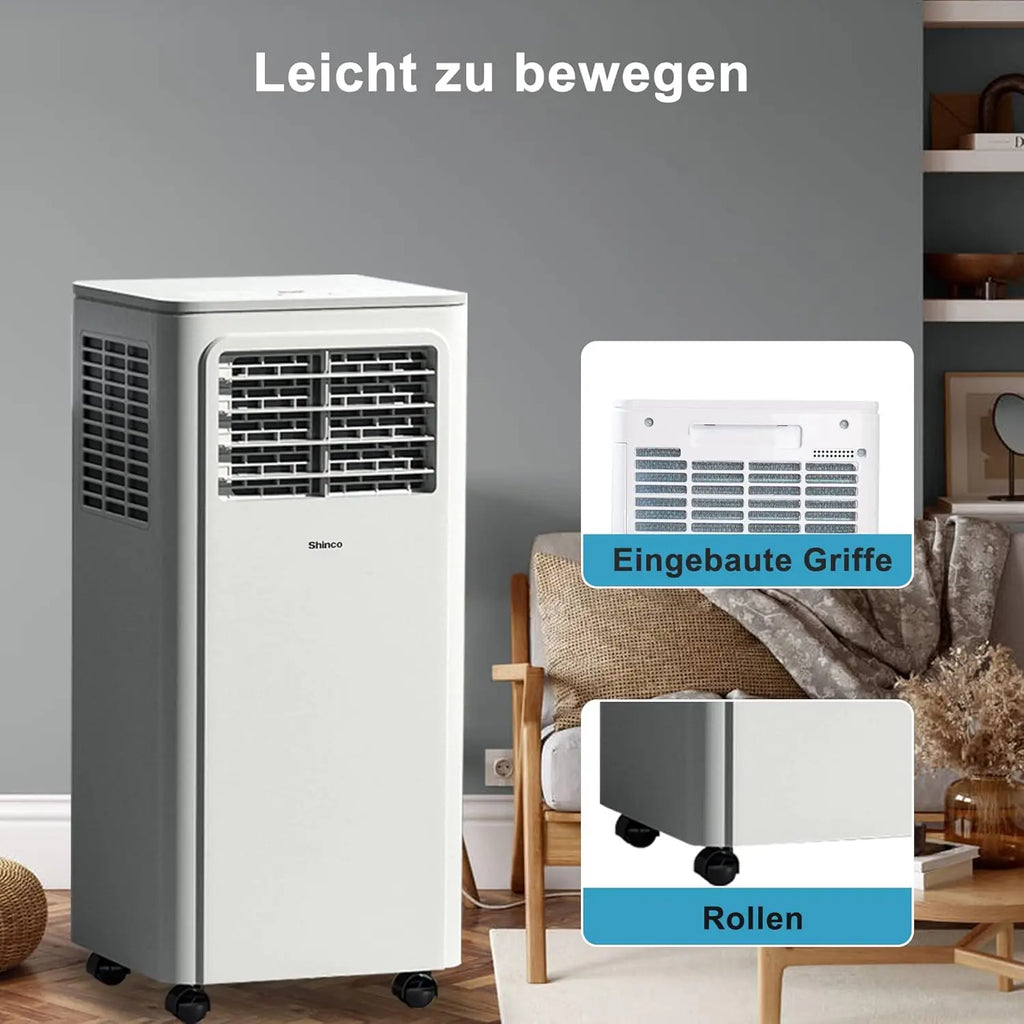 SHINCO 7000 BTU Mobile Air Conditioner (2.05 kW), Cooling & Ventilating & Dehumidifying, Room Size up to 54 m³ (18 ㎡)