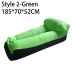 Outdoor Portable Inflatable Sofa Beach Lazy Air Sofa Folding Sleeping Bag Oxford Cloth Camping Furniture 190x70cm