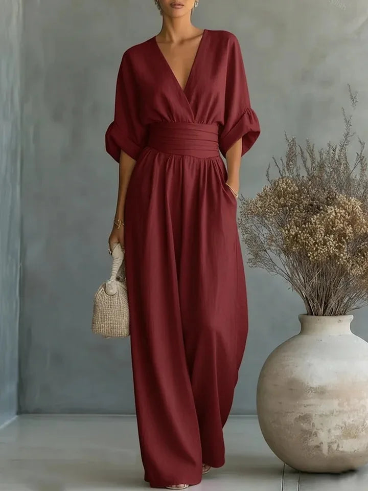 Solid Color Casual Loose Jumpsuits for Woman 2026 Summer Elegant Overalls Women's Jumpsuits And Rompers Bodysuit Female Clothes