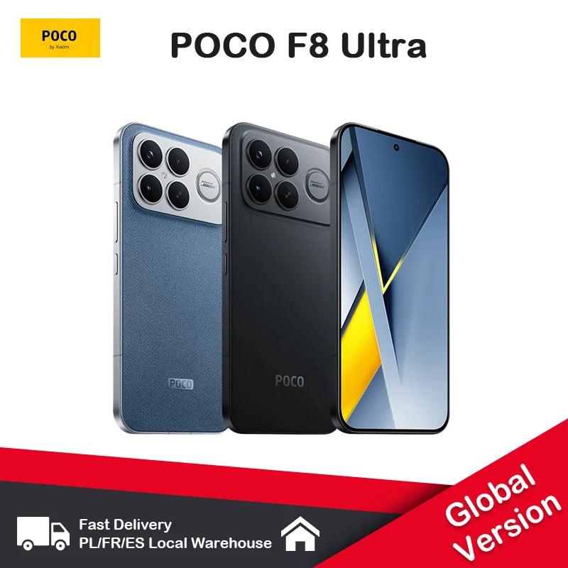 POCO F8 Ultra Smartphone 6.85-inch AMOLED 120Hz Snapdragon8 Elite Gen5 Hypercharge 100W and Wireless 50W Image principale du produit