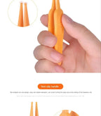 Tweezers Cleaning Forceps Baby Plastic Tweezers Nose Cleaner Tool Toddler Nasal Cavity Care Supplies Baby Essentials Kids Safety