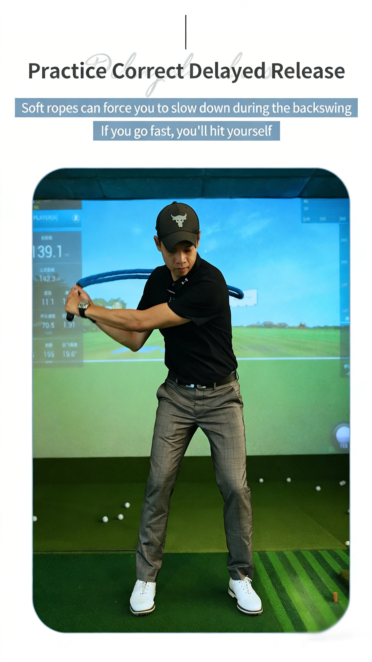 Advanced Golf Speed Rope Fitness Training Indoor and Outdoor Swing Practice Tool﻿﻿﻿﻿﻿﻿﻿﻿﻿﻿