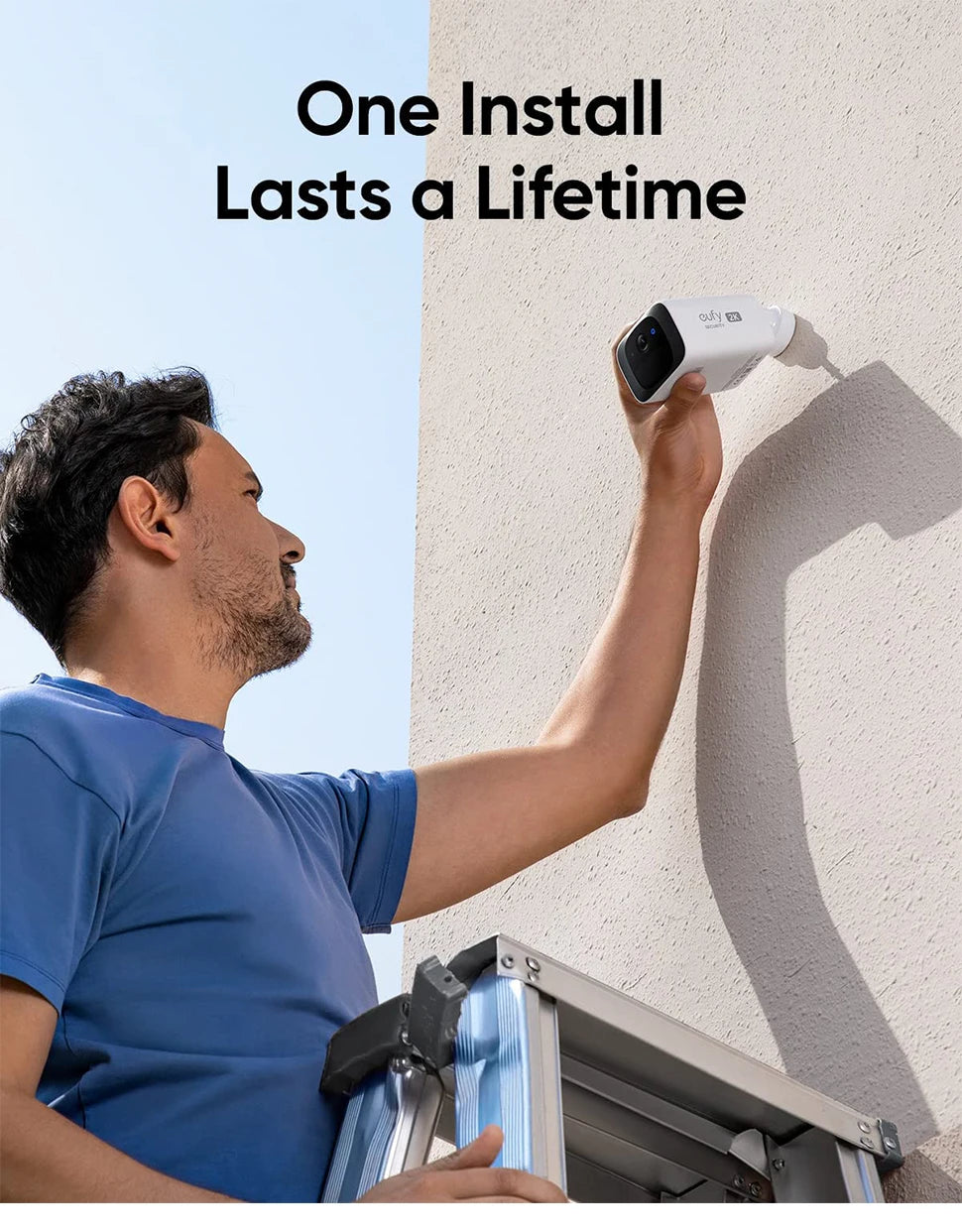 (EU stock)eufy security S220 SoloCam Solar Security Camera Wireless Outdoor Camera Continuous Power 2K Resolution Wireless