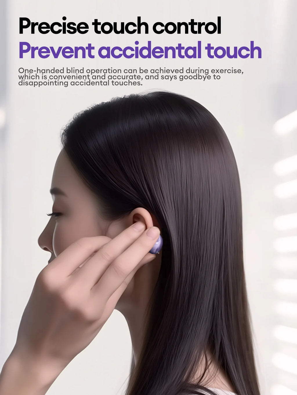 Lenovo LK6 Over Ear Wireless Bluetooth 5.4 Headphones Sound Quality Noise Reduction Ear Clip Earphones Long Endurance Earsets