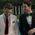 LED Glowing Bow Ties for Men Light Up Ties Personalized Night Club Concert Masquerade Accessory for Carnival Decor