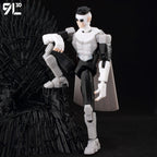 9L3D Superhero Team Invincible Boy Heroes Action Figure Lucky13 Dummy13 Multi-Colored T13 Multi-Jointed Collectible Toys Titan13