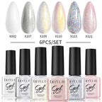 LILYCUTE Nail Gel Polish Set Pink Green Spring DIY Nail Art Design Long Lasting Soak Off UV Gel Manicure Painting Gel Vernis Kit