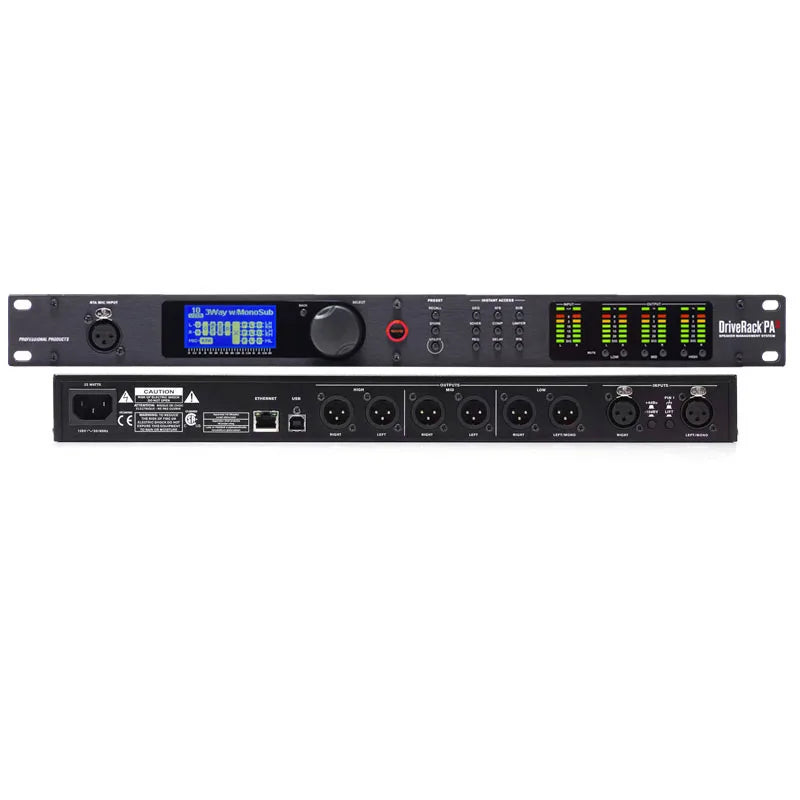 DriveRack PA2 2 Input 6 Output Digital Audio Processor Original Software Professional Audio Equipment Speaker System