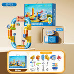 Magnetic Train Toy For Boys Track 1:64 Electric Rail DIY Magic Vehicle Model Toys Education 3 Years Children Gifts