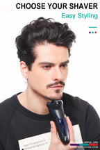 VGR Electric Shaver Professional Razor Waterproof Beard Trimmer Rotary 3D Floating Shaving Rechargeable Electric for Men V-306