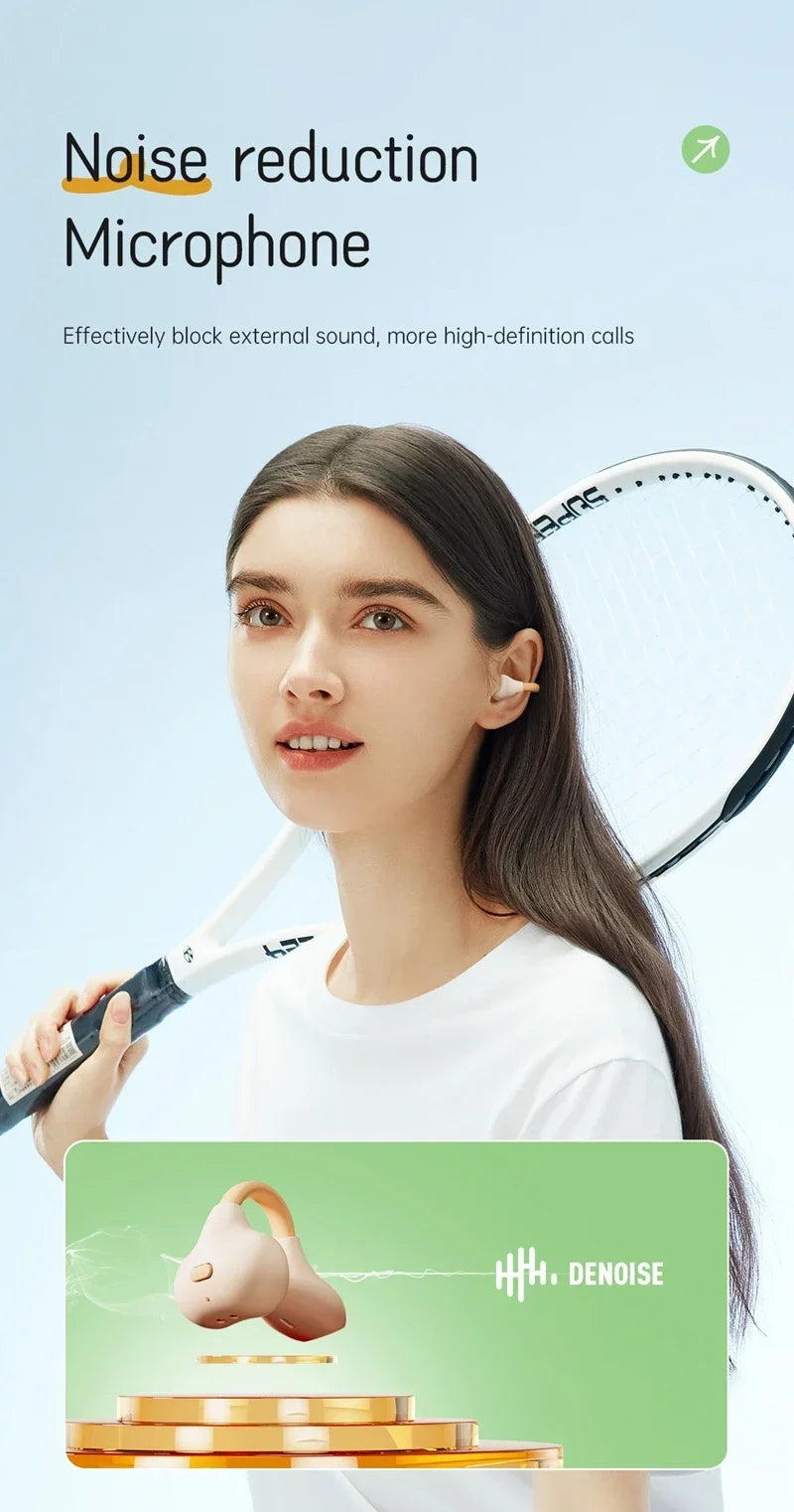 Lenovo Wireless Headsets Bluetooth 5.3 ENC Earbuds LED Power Display TWS Sport Noise Cancel Headphone with Mic For IPhone