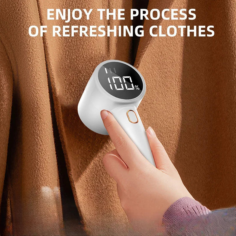 Electric Hair Ball Trimmer Household Clothes Shaver Rechargeable Portable LED Display Lint Remover for Clothing High-capacity Secondary image