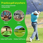 MO EYES Golf Swing Trainer Black Indoor and Outdoor Practice Stick Hand Grip HGB031
