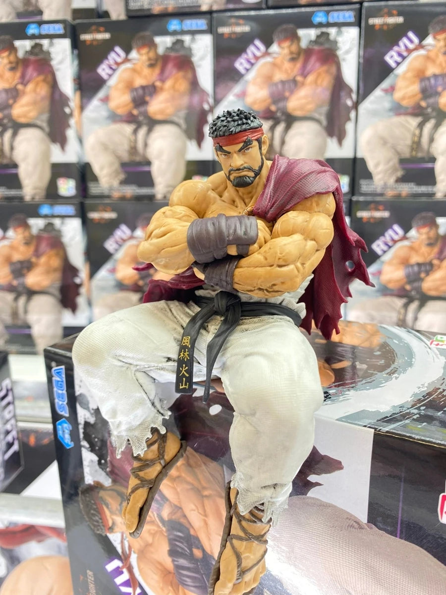 14cm Street Fighter 6 Anime Game Figure Ryu Action Figure Noodle Stopper Ryu Figurine Room Decorations PVC Collection Model Toys