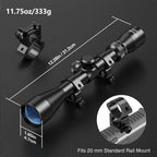 3-9X40 Hunting Deer Air Scope Wire Rangefinder Reticle Crossbow Mil Dot Reticle Scopes Optical Sights