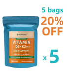 Vitamin D3 K2 | Vitamin K2 MK7 Patch for Bone & Heart Health | Vitamin D for women & men | vitamin k2 and d3 supplements