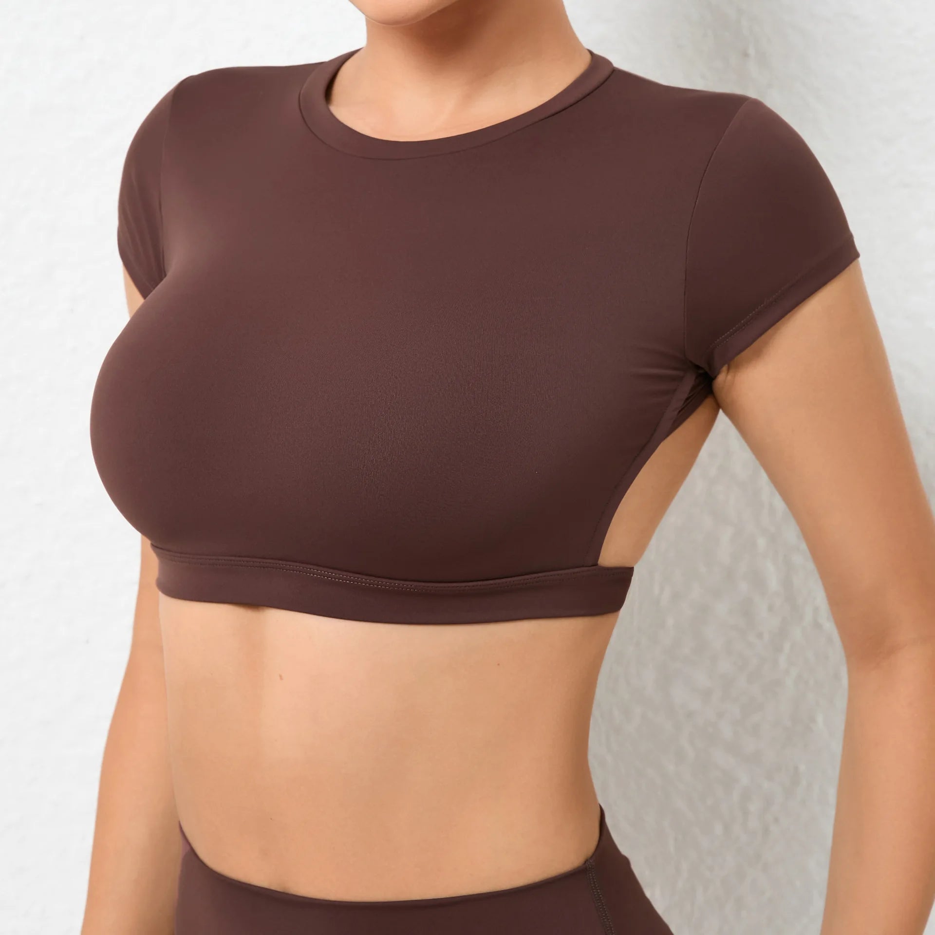 Hearuisavy Summer Customizable Sports Shirts Workout Sportswear Backless Yoga Clothing Chest Pads Sport Crop Tops Gym Top Women