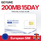 Europe Prepaid Data SlM Card,Coverage in Europe/UK Countries,High-Speed 5G/4G LTE,Data-only SIM Deal for 4G Camera and Travel