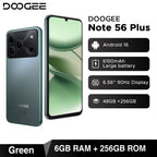 Global Version DOOGEE Note56 Plus Android 16 Smartphone 48GB+256GB 6150mAh Large Battery 6.56'' 90Hz Display 50MP Camera NFC