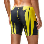 Men's Quick-Dry Boxer Brief Swimming Trunks with Waist Tie for Surfing Beach Sand Thermal Swimming Shorts