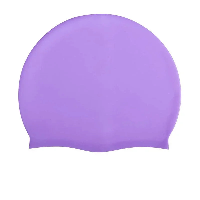 Swimming Cap Silicone Waterproof Swim Hat for Men Women Adult Kids Pool Caps Diving Swimming Equipment Elastic Caps 2025
