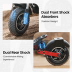 iScooter iX8  Adult Electric Scooter 2400W  Motor 48V20Ah Battery 12  Inch Off Road Pneumatic Tires Foldable  E-scooter