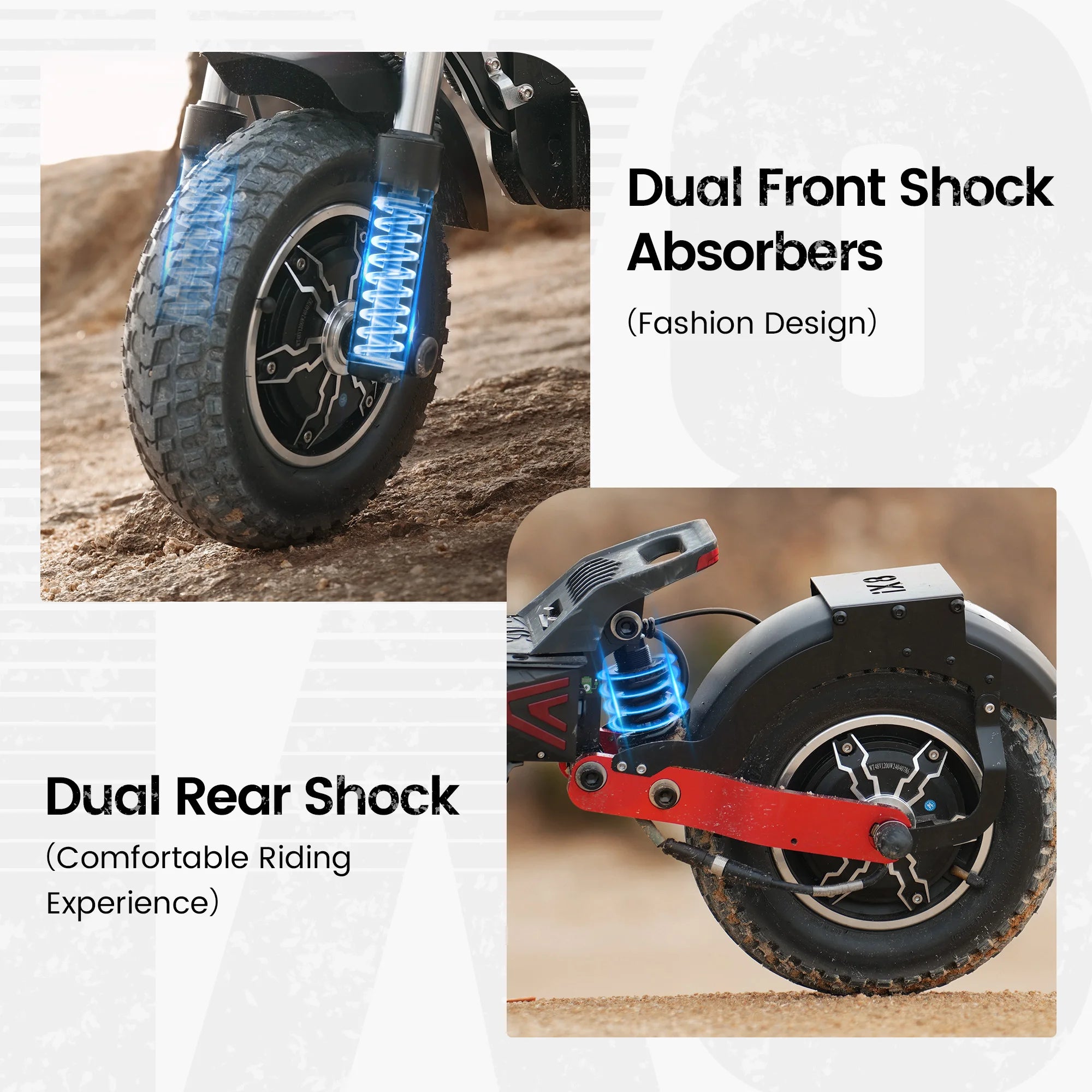 iScooter iX8  Adult Electric Scooter 2400W  Motor 48V20Ah Battery 12  Inch Off Road Pneumatic Tires Foldable  E-scooter