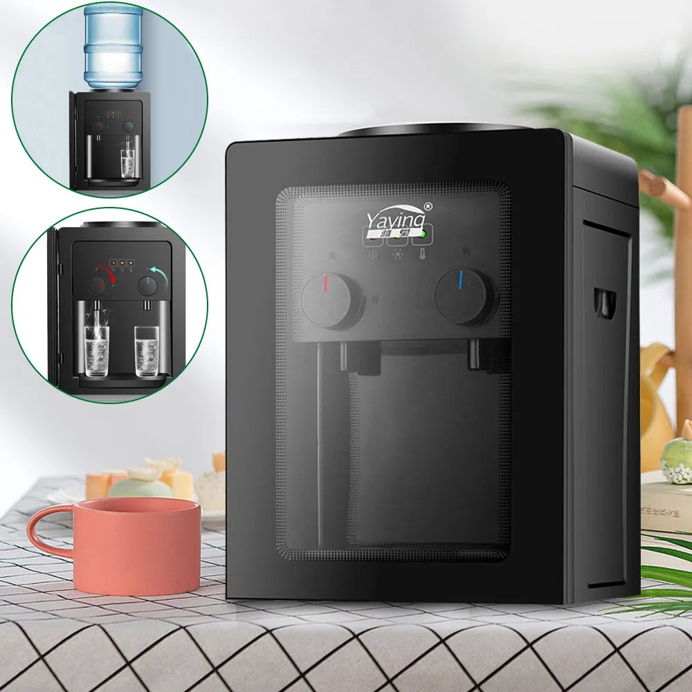 Hot Cold Electric Water Dispenser, 3kg Compact Desktop Water Cooler, Stainless Steel Inner Tank for Home Office Main image