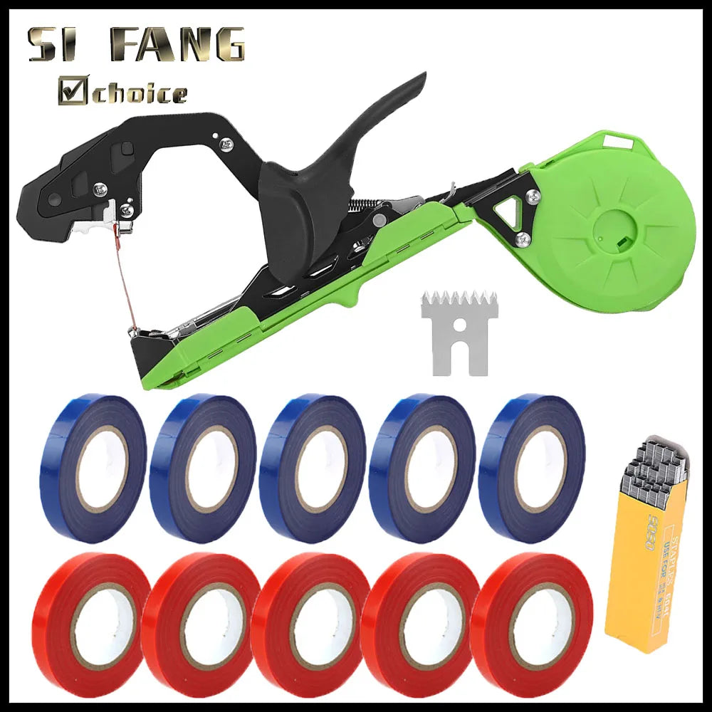 Tomato Binding Machine - New Gardening Tool for Seedling Vine Binding Vegetable Tapener Tapes for Home Garden Branch Tying Image principale du produit