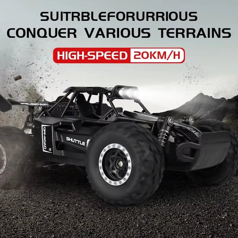 Oike RC Car 1:16 Model With LED Lights Radio Off-road Remote Control Climbing Vehicle Outdoor Cars Drift Race Toys Boys Gifts