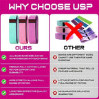 Fabric Resistance Hip Booty Bands Glute Thigh Elastic Workout Squat Circle Stretch Fitness Strips Loops Yoga Gym Equipment 3Pcs