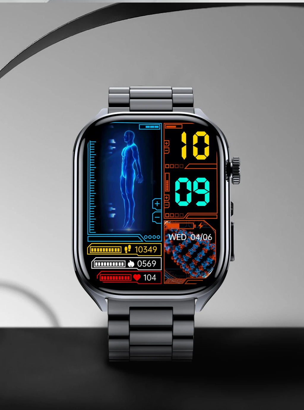 New Health Watch Uric Acid Blood Pressure Blood oxygen Body Analysis Body Fat SmartWatch ECG+PPG Bluetooth call Clock Women Men