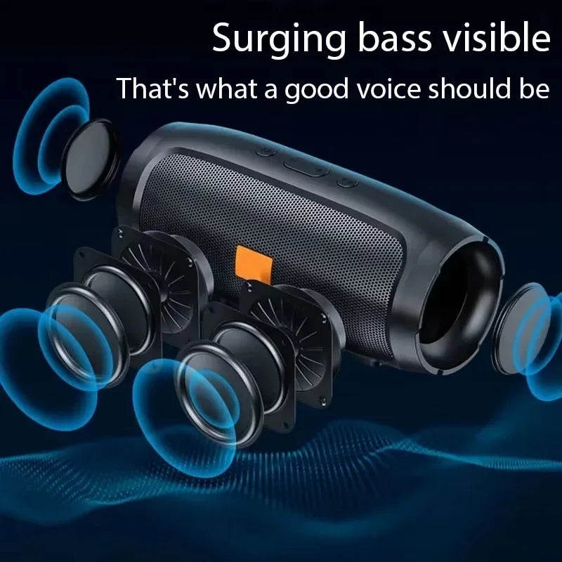 Lenovo TF USB Bluetooth Wireless Speaker Portable Dual Speaker Stereo Outdoor Playback FM Voice Broadcasting Subwoofer Speakers