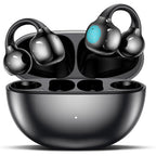 UYUXIO BT 5.4 Clip on Earbuds Wireless Open Ear Headphone with 72H Play Time Long-Battery Life Over Ear Buds for Sport Workouts