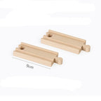 Wooden Train Track Toys Railway Rails Accessories Fit Thomas Train Road Connector Wood Railway Bridge Children Birthday Gifts